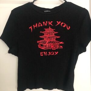 Black Plus Size Crop Top